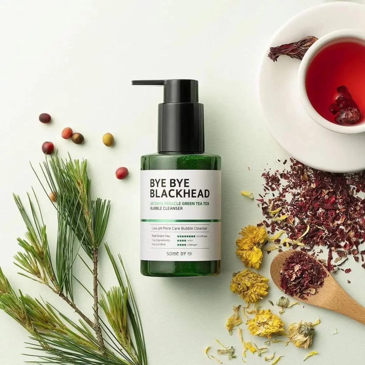 Bye Bye Blackhead 30 Days Miracle Green Tea Tox Bubble Cleanser 120g - Image 4
