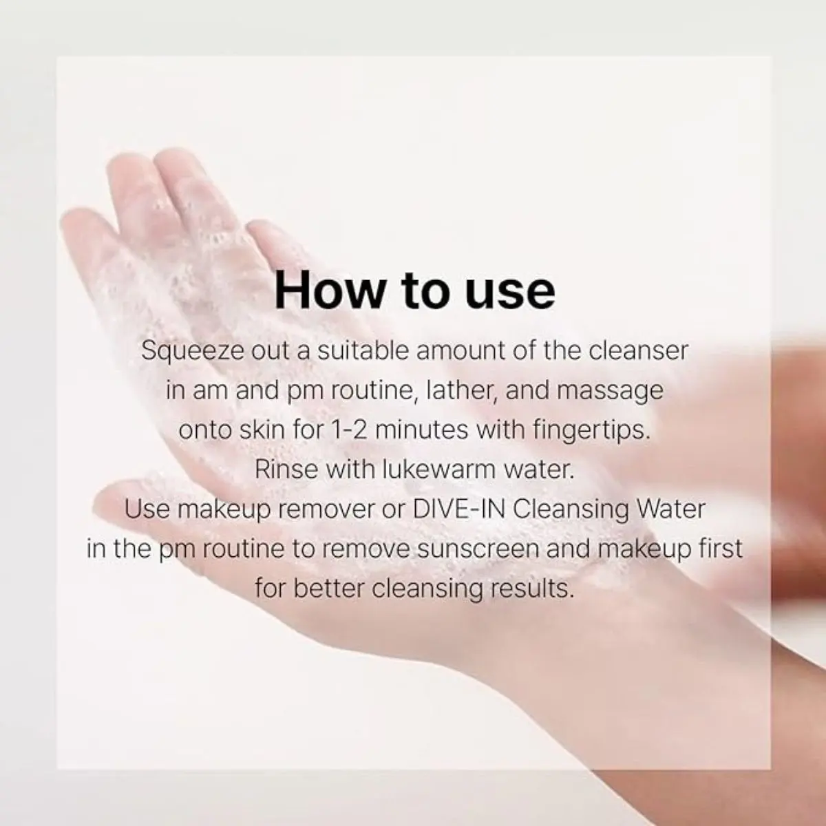 Dive-In Low Molecular Hyaluronic Acid Cleansing Foam - Image 5