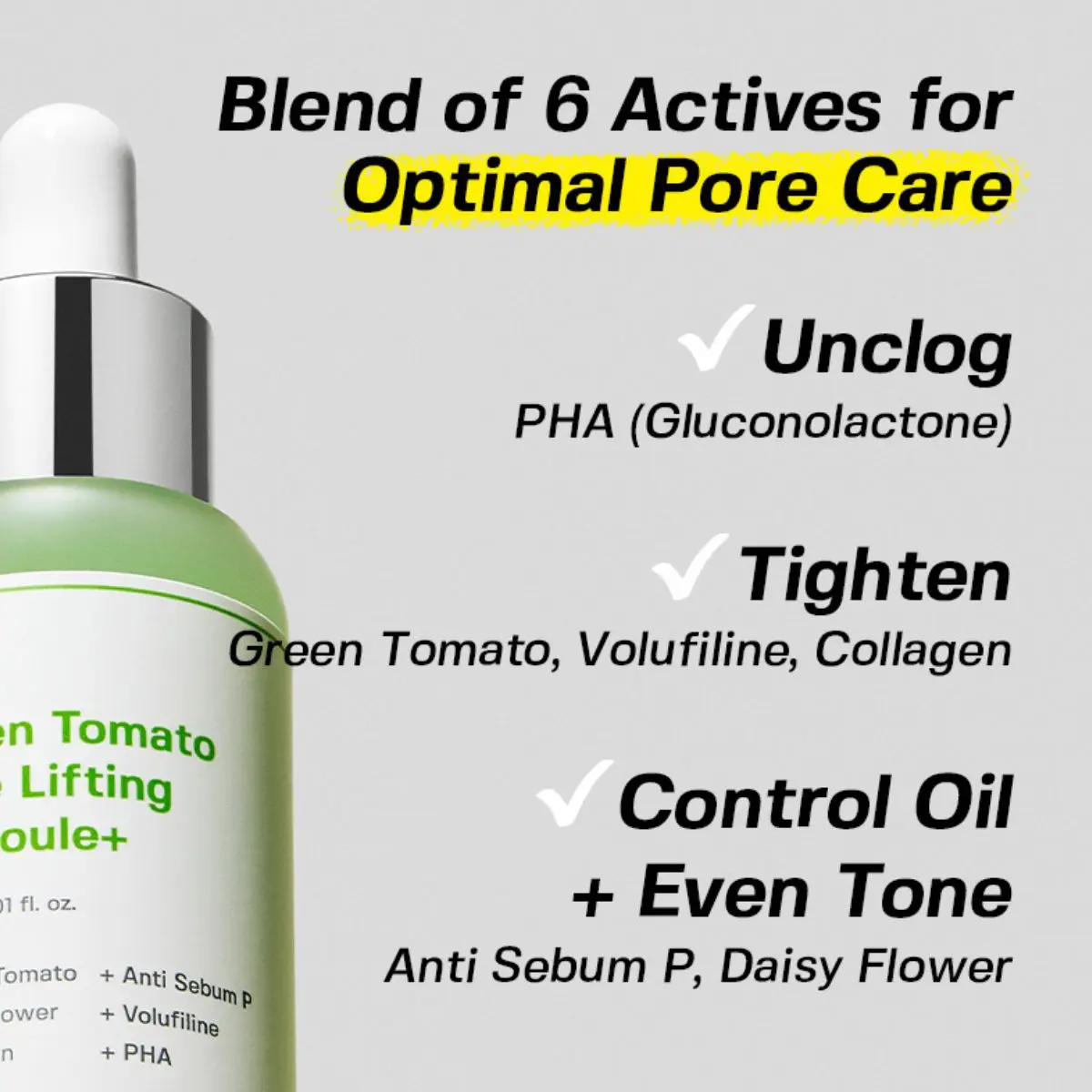 Green Tomato Pore Lifting Ampoule+ 30mL - Image 4