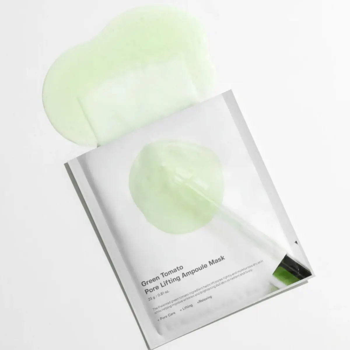 Green Tomato Pore Lifting Ampoule Mask 23g - Image 2