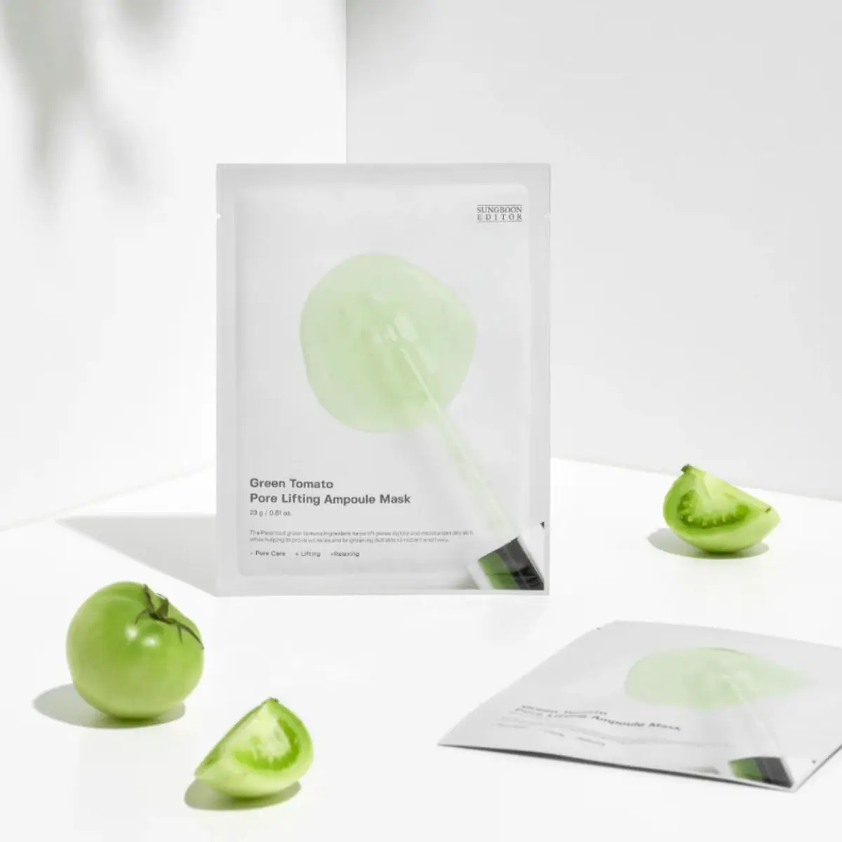 Green Tomato Pore Lifting Ampoule Mask 23g - Image 3