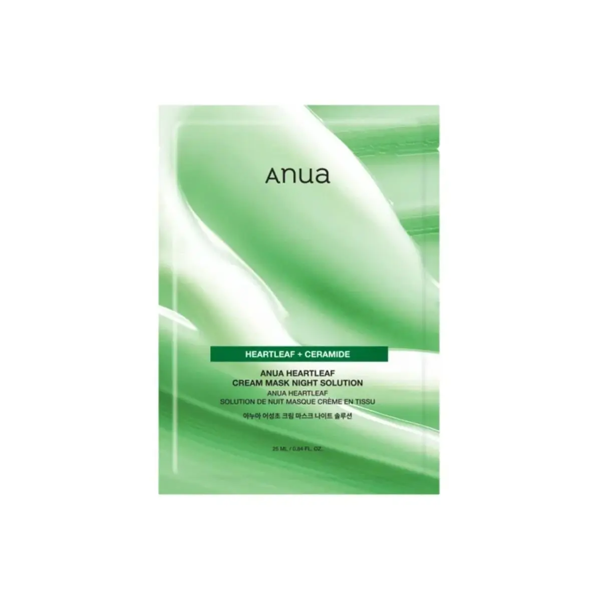 Heartleaf Cream Sheet Mask Night Solution 25mL
