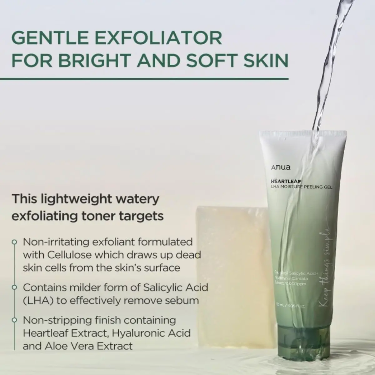 Heartleaf LHA Moisture Peeling Gel 120mL - Image 2