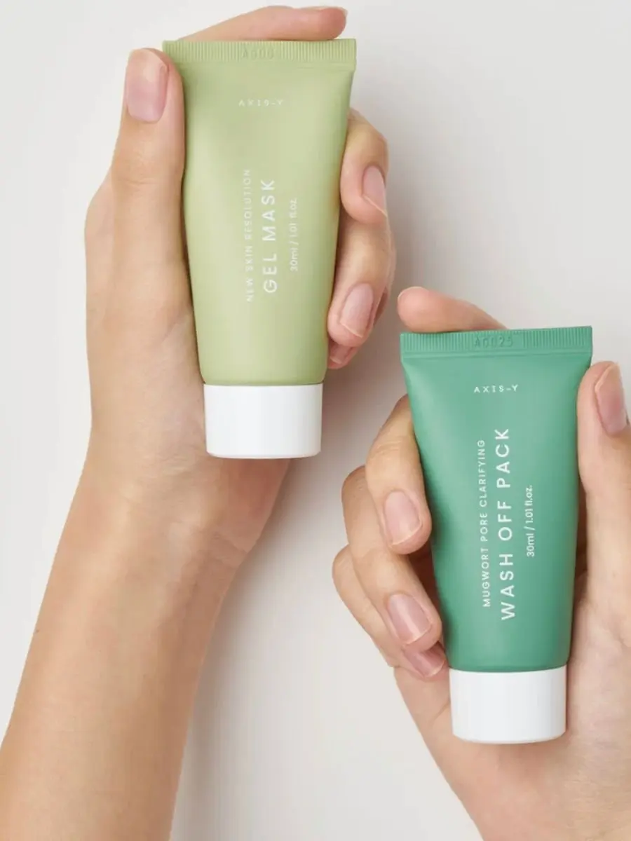 Mask Now Glow Later: Mugwort Pore Clarifying Wash Off Pack 30ml + New Skin Resolution Gel Mask 30ml - Image 3