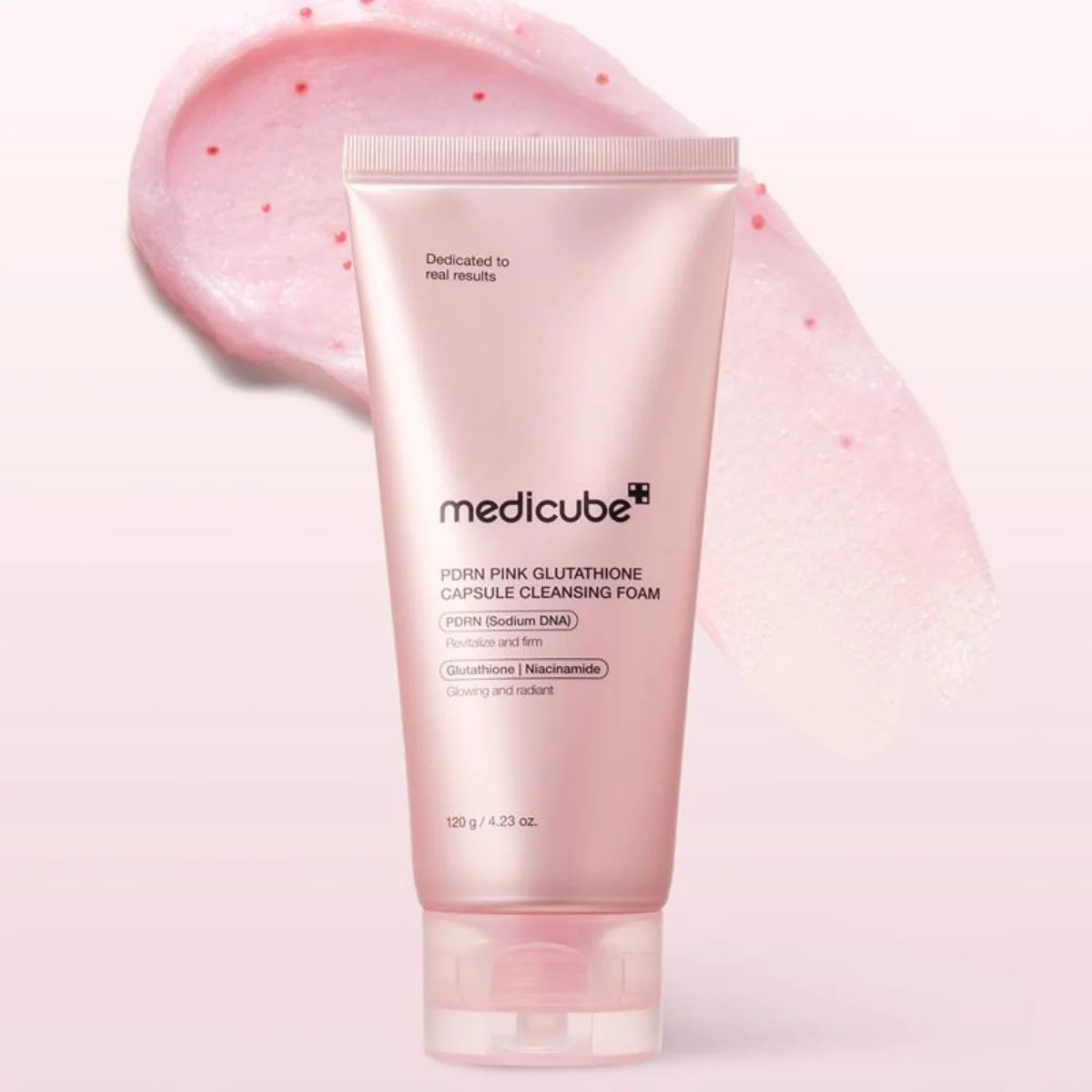 PDRN Pink Glutathione Capsule Cleansing Foam 120g - Image 6