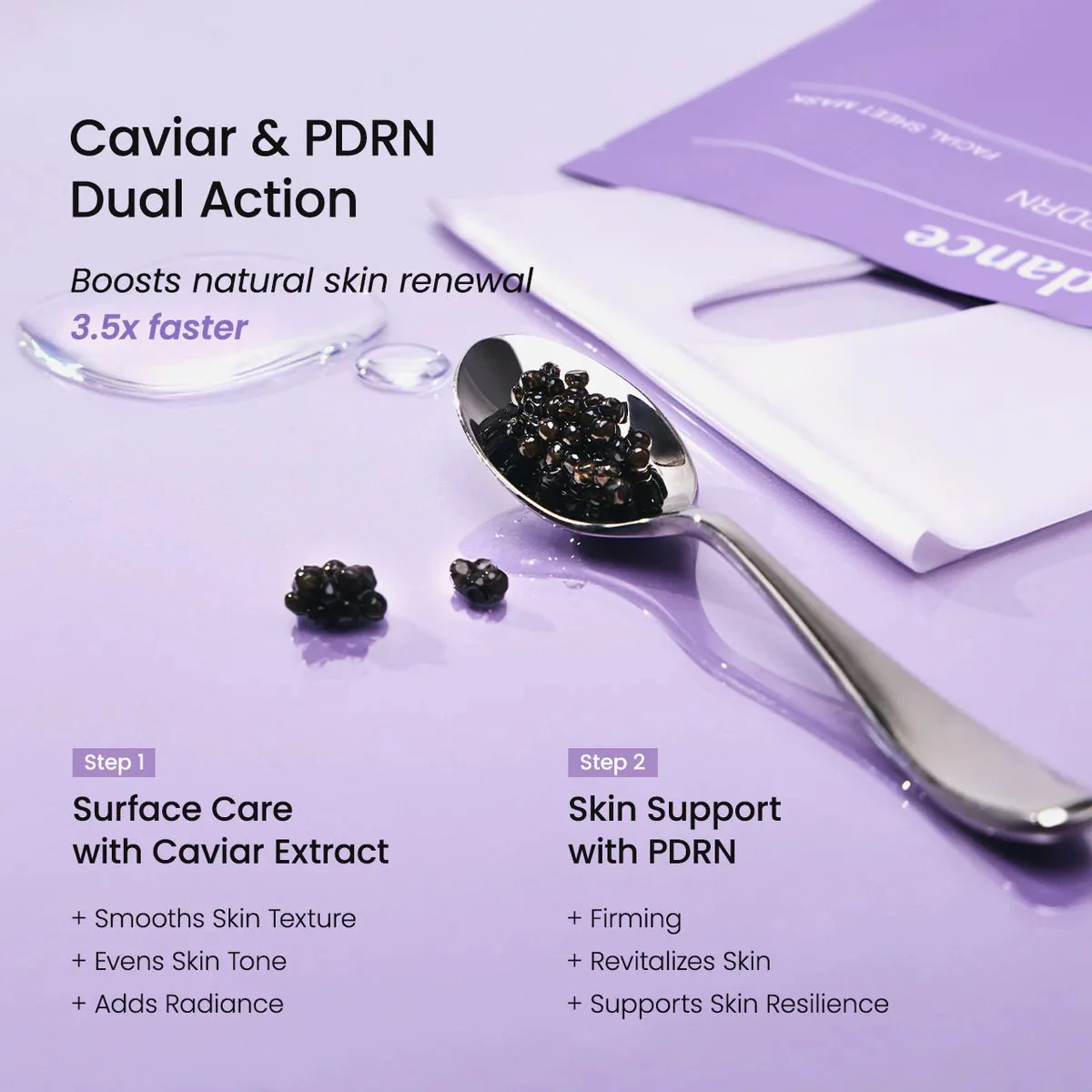 Rejuvenating Caviar PDRN Real Deep Mask - Image 3