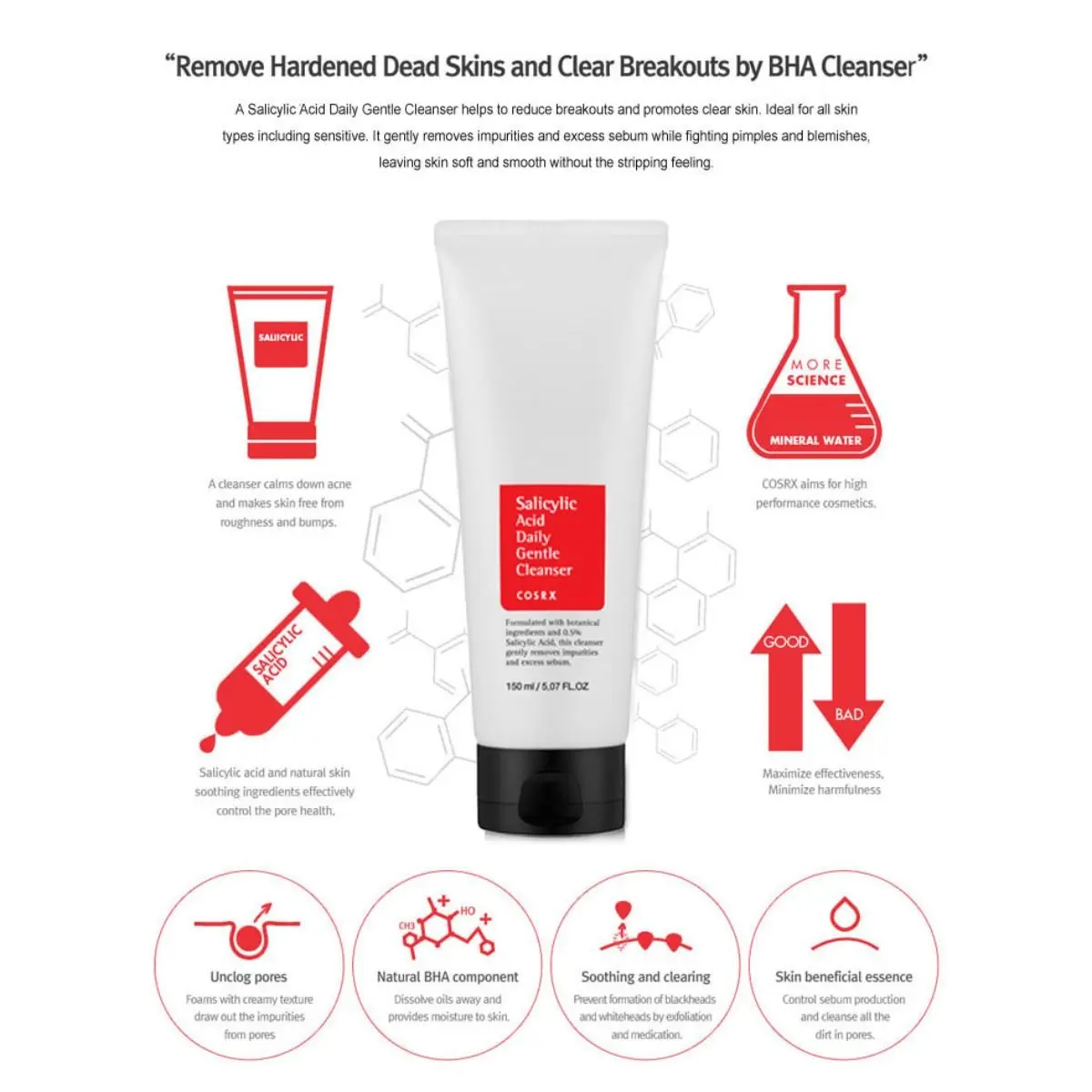 Salicylic Acid Daily Gentle Cleanser 150mL - Image 3