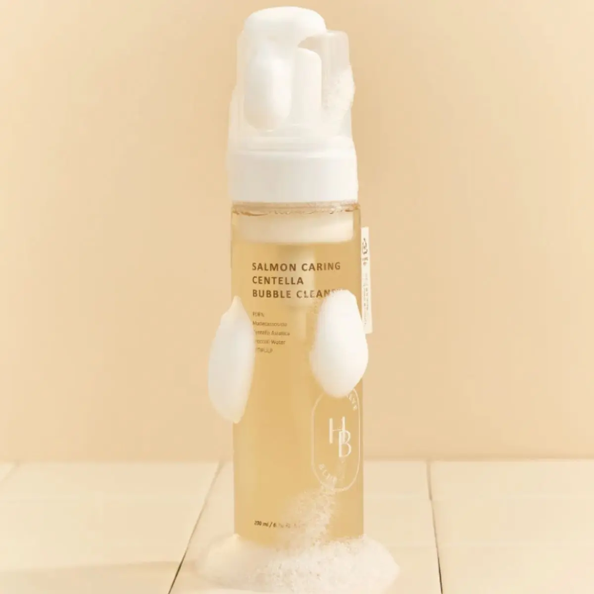 Salmon Caring Centella Bubble Cleanser 200mL - Image 3