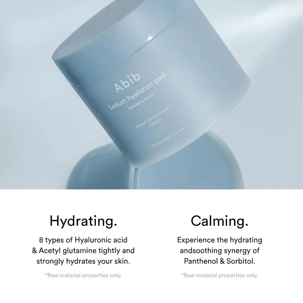 Sedum Hyaluron Pad Hydrating Touch 165mL (75pads) - Image 3