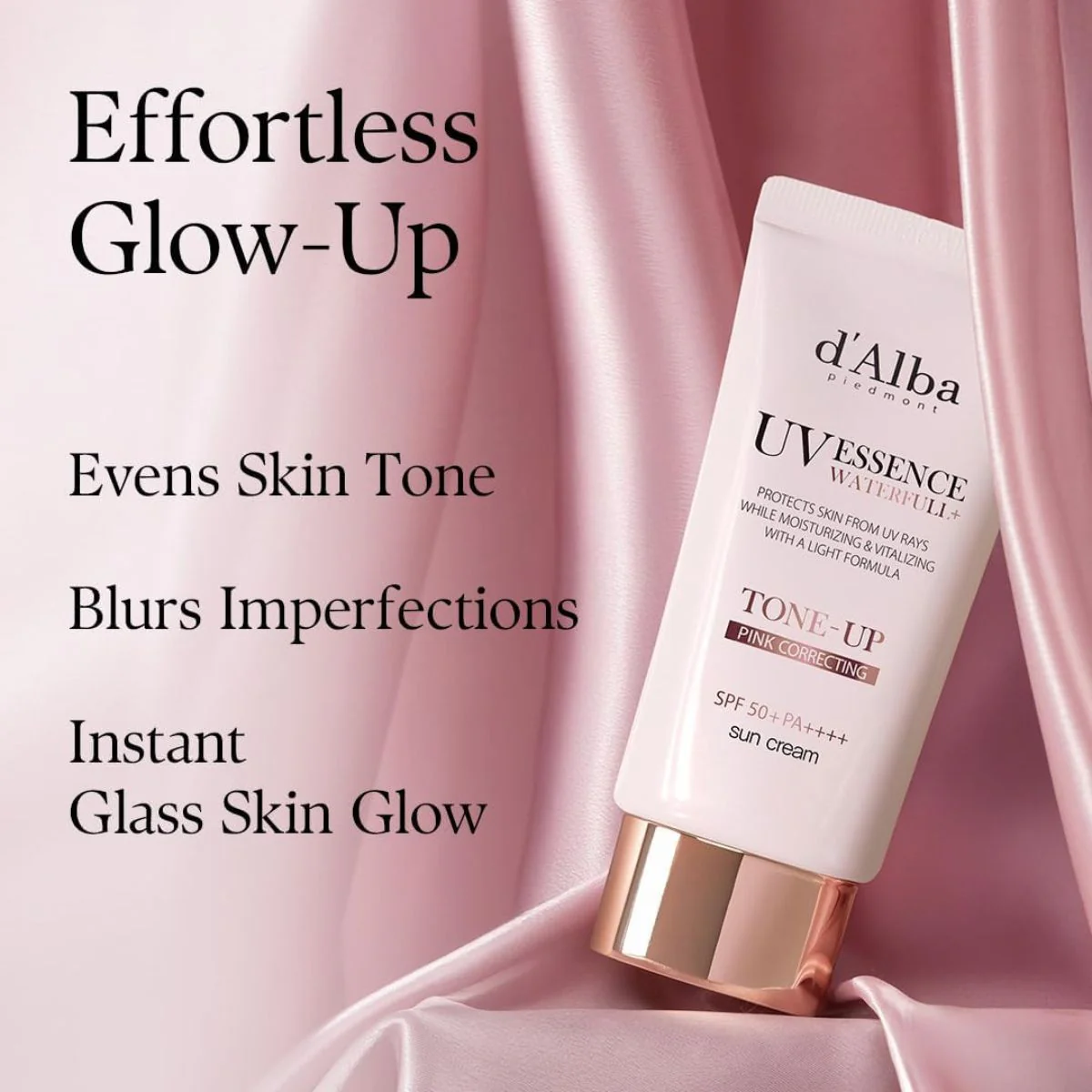 Waterfull Tone-Up Pink Correcting Sun Cream 50mL - Image 4